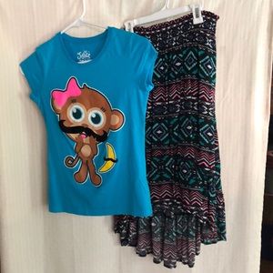Justice TeeShirt w/ Skirt